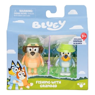 Foto 2 | Figura 2 Unidades De Bluey Fishing Con El Abuelo Con Accesorios - Venta Internacional.
