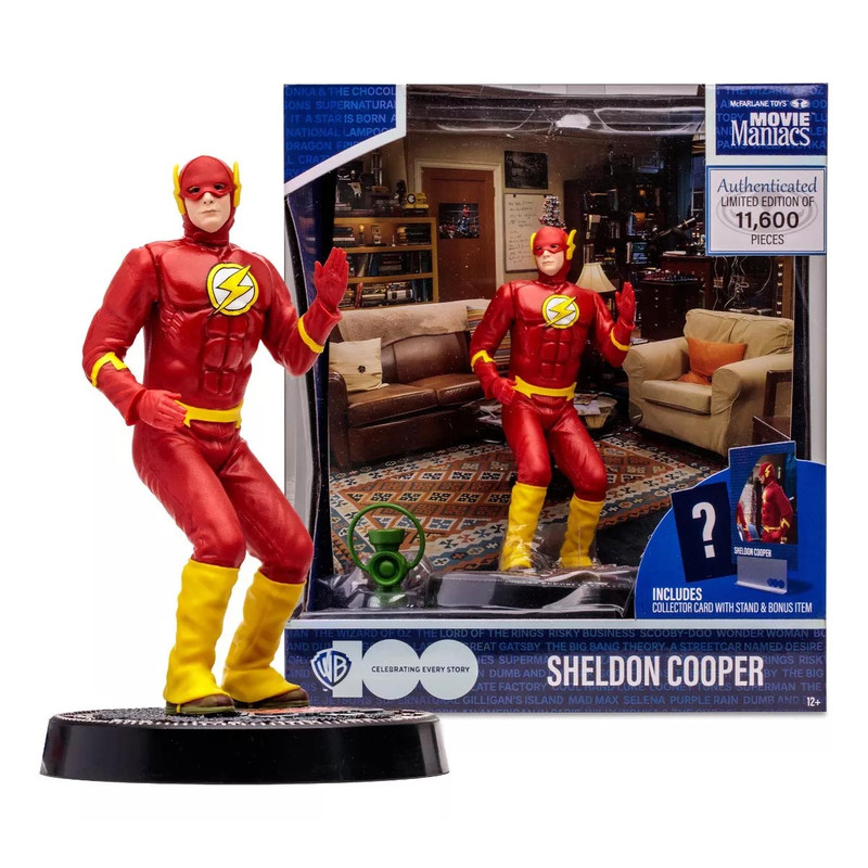 Foto 2 pulgar | Figura De Accion Mcfarlane Sheldon Vestido Flash, The Big Bang Theory