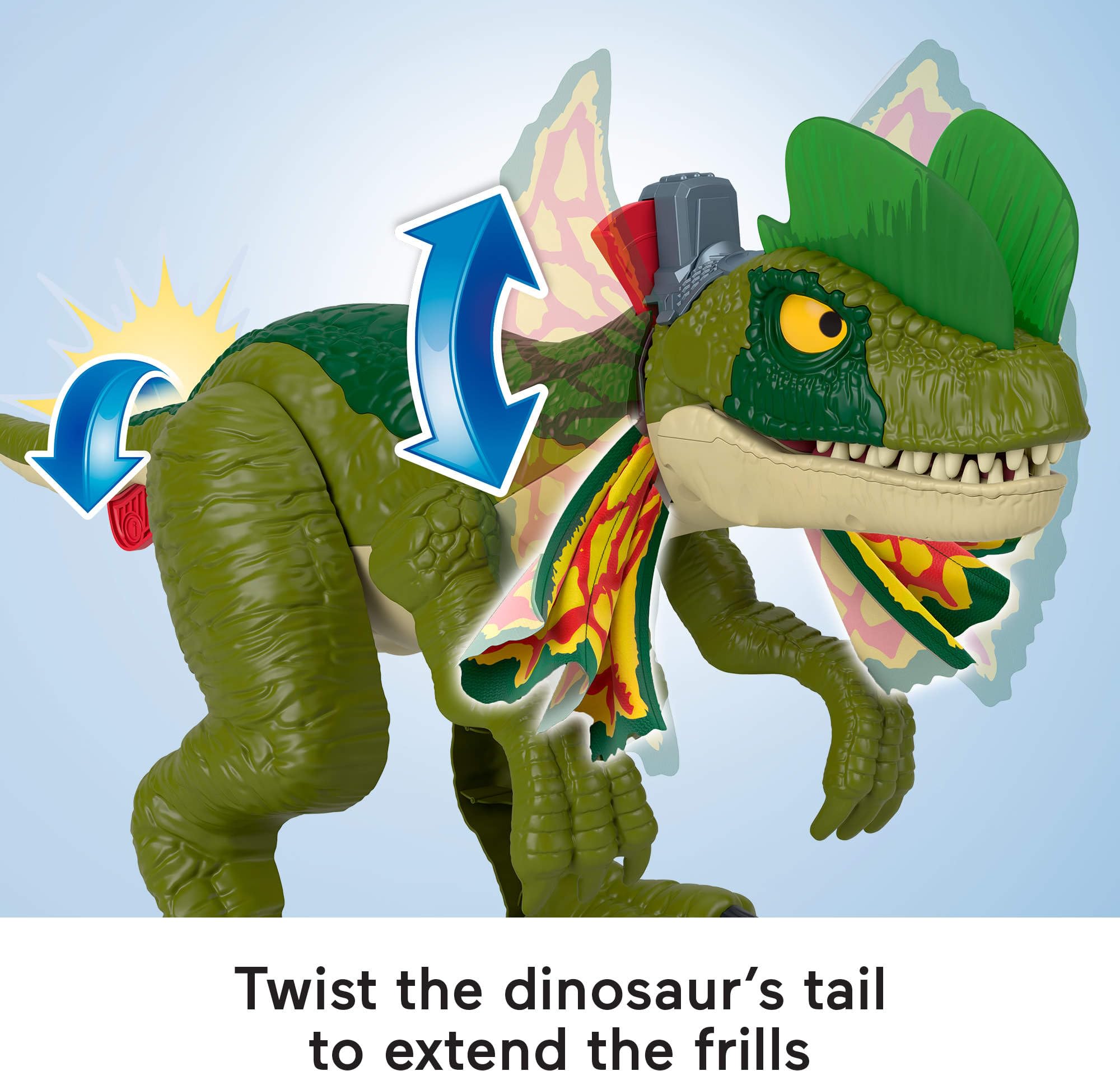 Foto 4 pulgar | Dinosaurio De Juguete Fisher-price Imaginext Jurassic World Dilophosaurus - Venta Internacional.