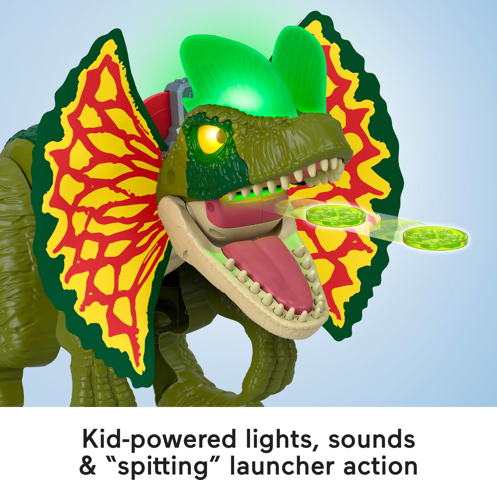 Foto 5 pulgar | Dinosaurio De Juguete Fisher-price Imaginext Jurassic World Dilophosaurus - Venta Internacional.