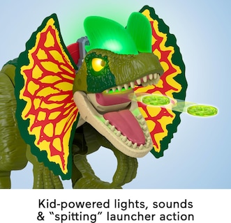 Foto 4 | Dinosaurio De Juguete Fisher-price Imaginext Jurassic World Dilophosaurus - Venta Internacional.