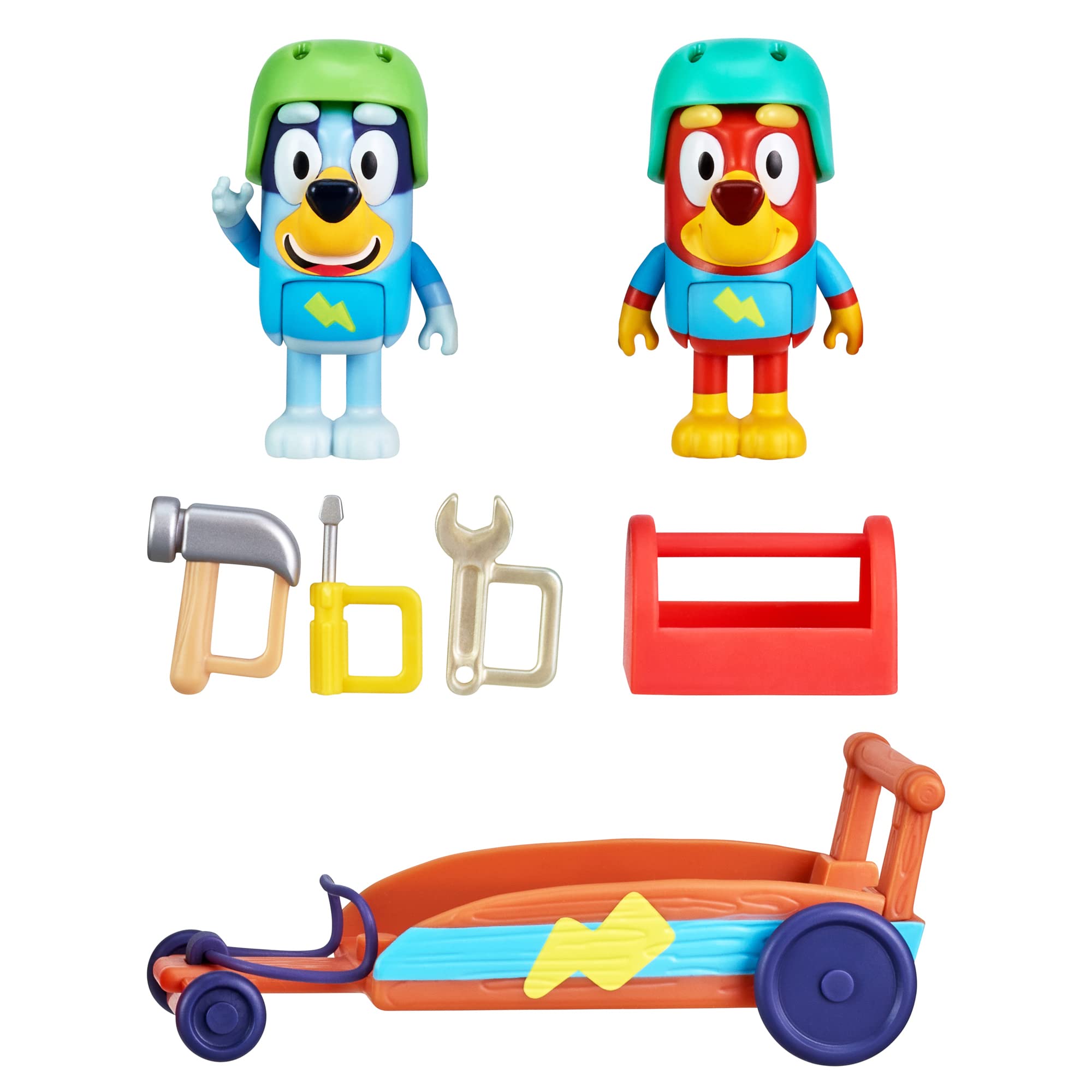 Pack De Vehículos Y Figuras De Juguete Bluey Rusty Go-kart De 6-8 Cm - Venta Internacional.