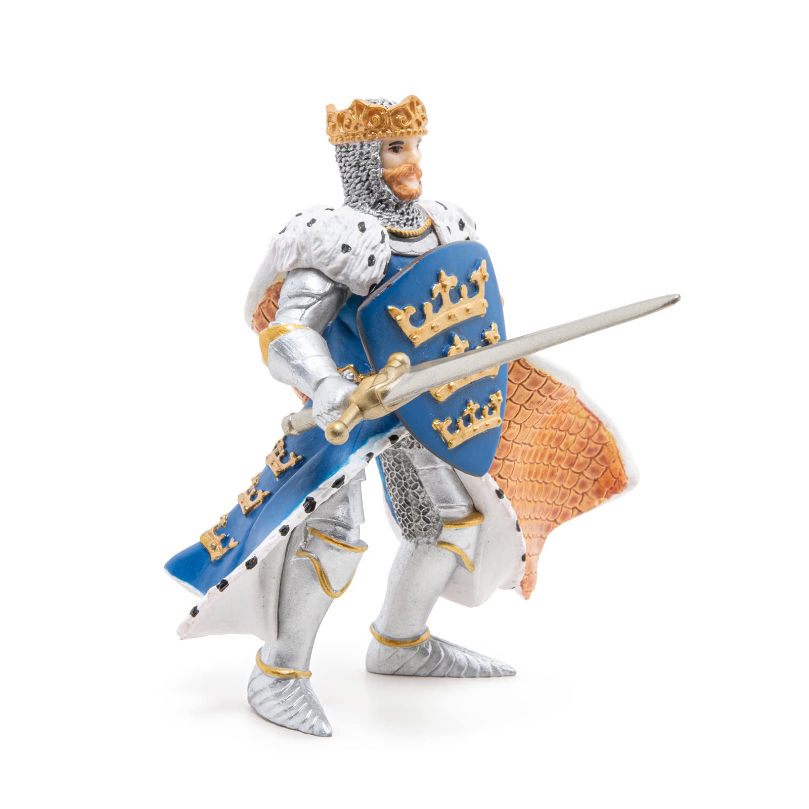 Foto 4 pulgar | La Figura De Acción Papo Blue King Arthur Estimula La Imaginación - Venta Internacional.