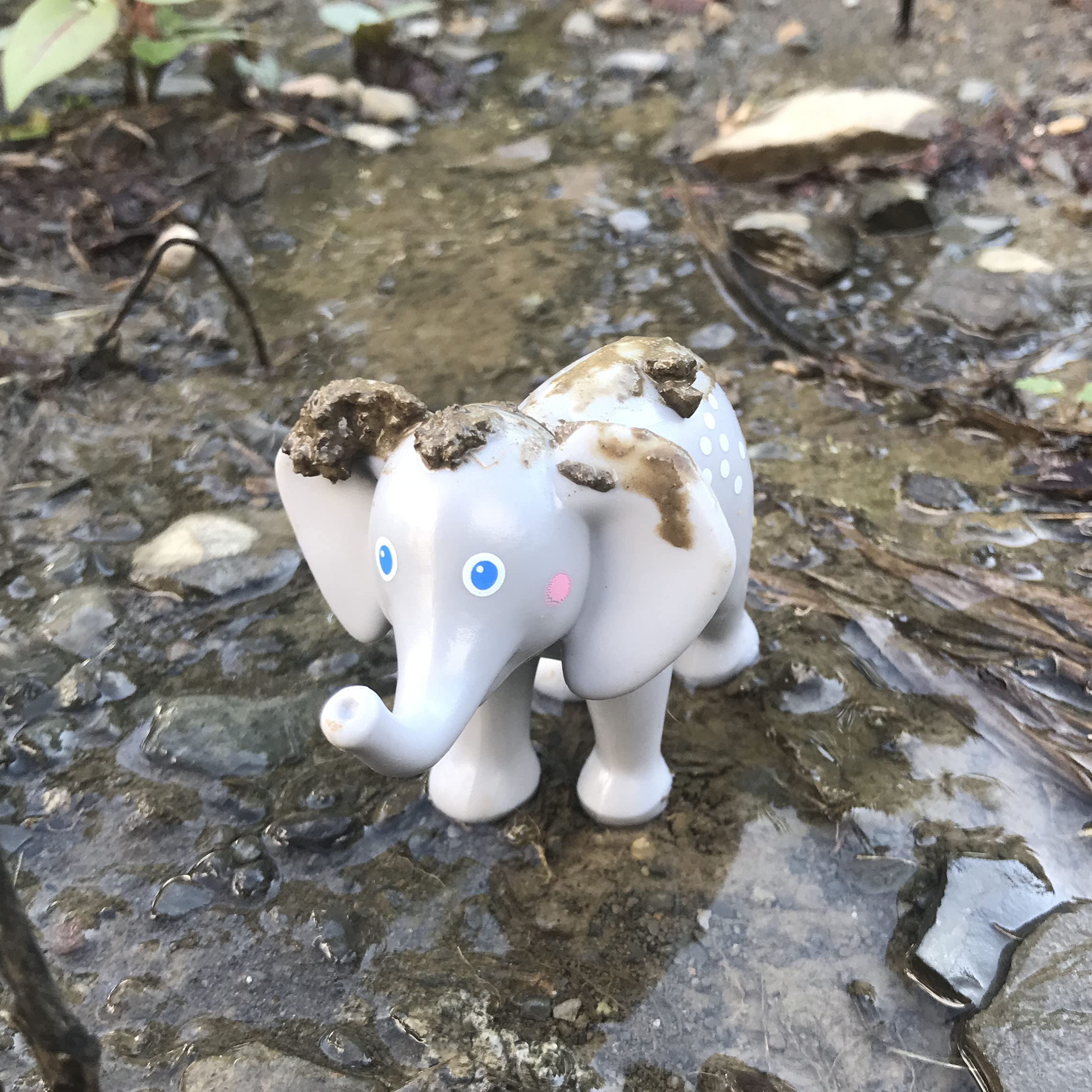 Foto 5 pulgar | Figura De Juguete Haba Little Friends Baby Elephant Zoo Animal - Venta Internacional.