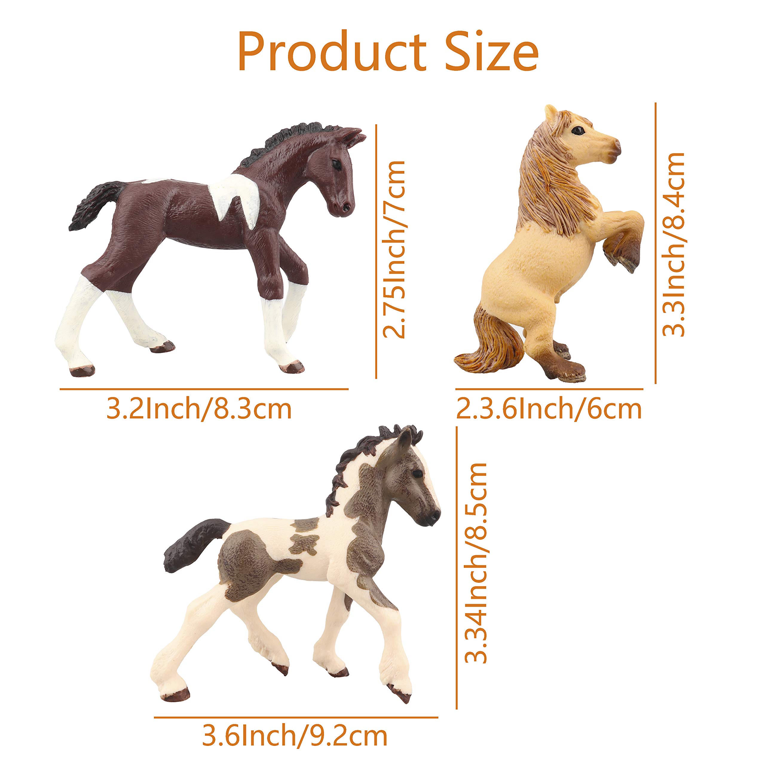 Foto 5 pulgar | Juego De Muñecos De Animales Toymany Horse, 3-4 Pulgadas, 6 Unidades Para Niños - Venta Internacional.