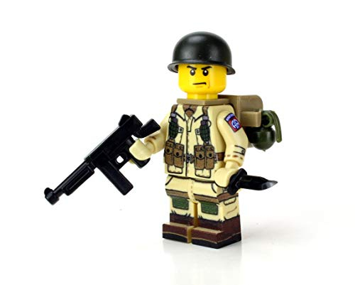 Minifigura Battle Brick, Paracaidista Aerotransportado Del Ejército De Los Estados Unidos Durante La - Venta Interna