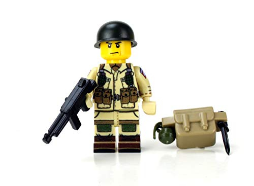 Foto 6 pulgar | Minifigura Battle Brick, Paracaidista Aerotransportado Del Ejército De Los Estados Unidos Durante La - Venta Interna