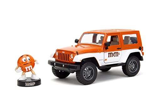Foto 3 pulgar | Coche Fundido A Presión Jada Toys M&m's Jeep Wrangler 2007 1:24 Con Figu - Venta Internacional.