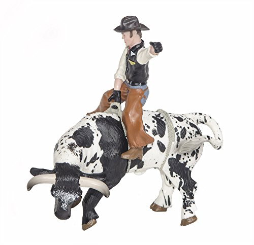 Foto 2 pulgar | Toy Little Buster Toys Bull Rider Cowboy Con Toro Blanco Y Negro - Venta Internacional.