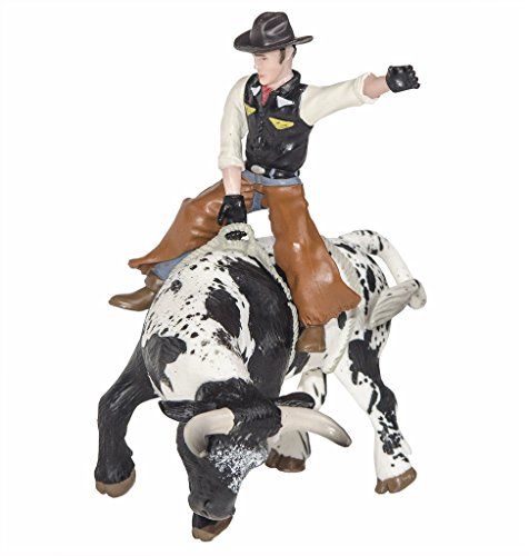 Foto 4 pulgar | Toy Little Buster Toys Bull Rider Cowboy Con Toro Blanco Y Negro - Venta Internacional.