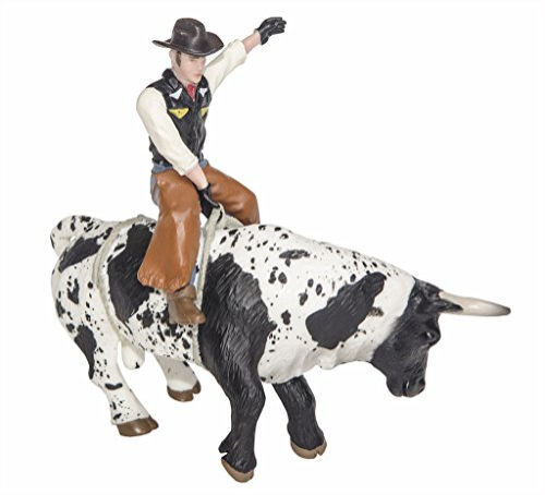 Foto 5 pulgar | Toy Little Buster Toys Bull Rider Cowboy Con Toro Blanco Y Negro - Venta Internacional.