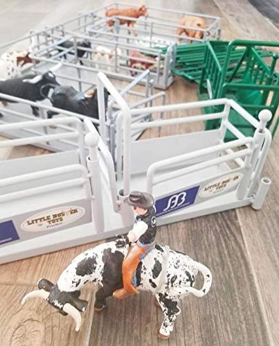Foto 8 pulgar | Toy Little Buster Toys Bull Rider Cowboy Con Toro Blanco Y Negro - Venta Internacional.