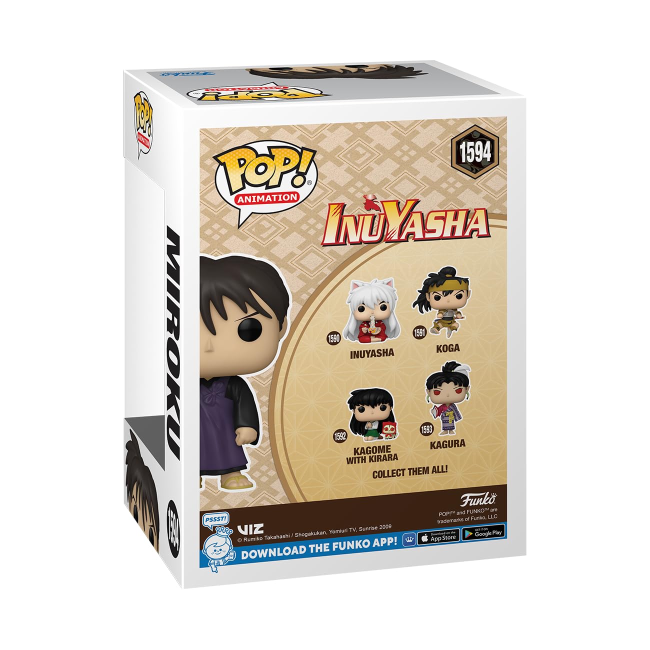 Foto 4 pulgar | Figura De Vinilo Funko Pop! Animación: Inuyasha Miroku, 10 Cm - Venta Internacional.