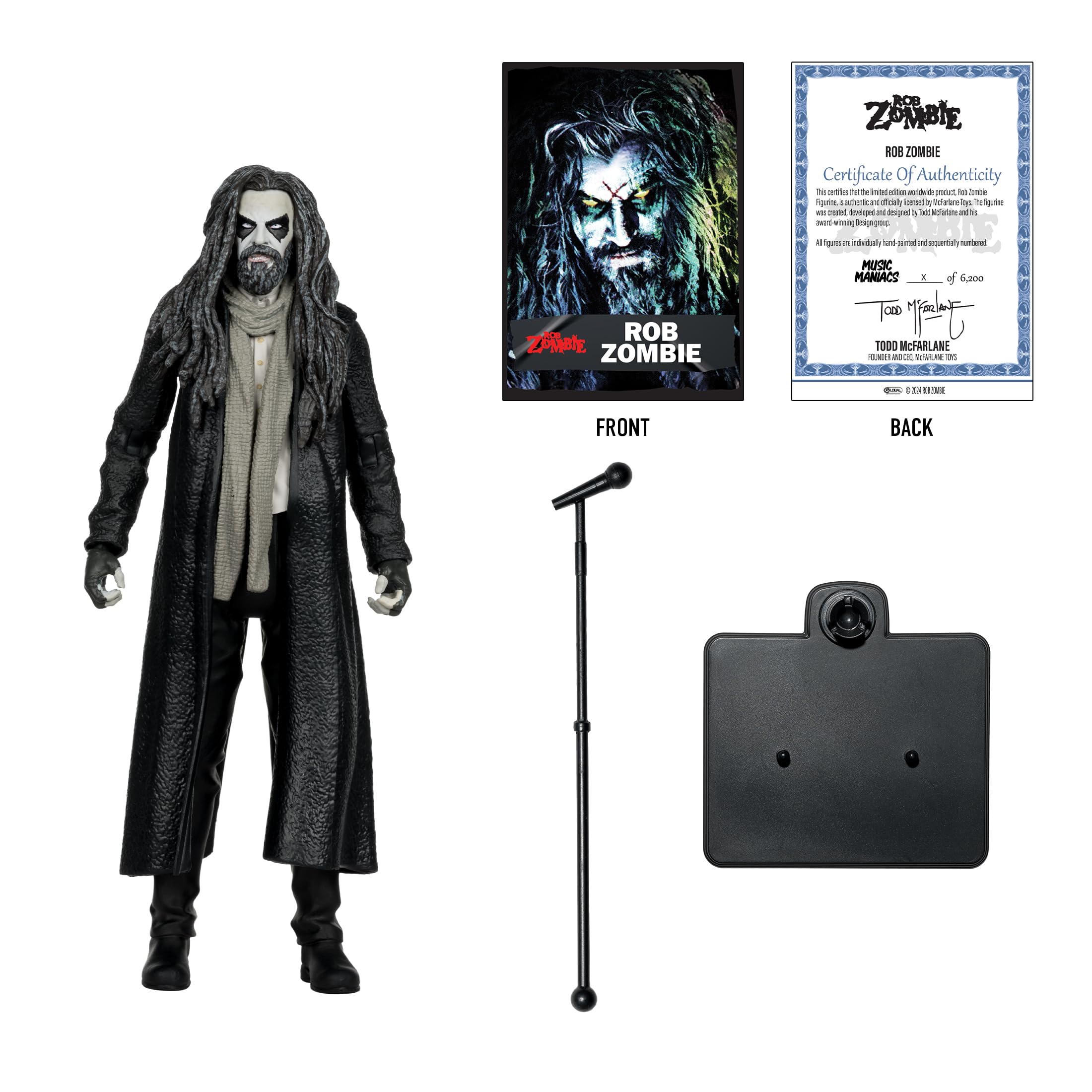 Foto 4 pulgar | Figura De Acción Mcfarlane Music Maniacs Metal 6 Rob Zombie - Venta Internacional.
