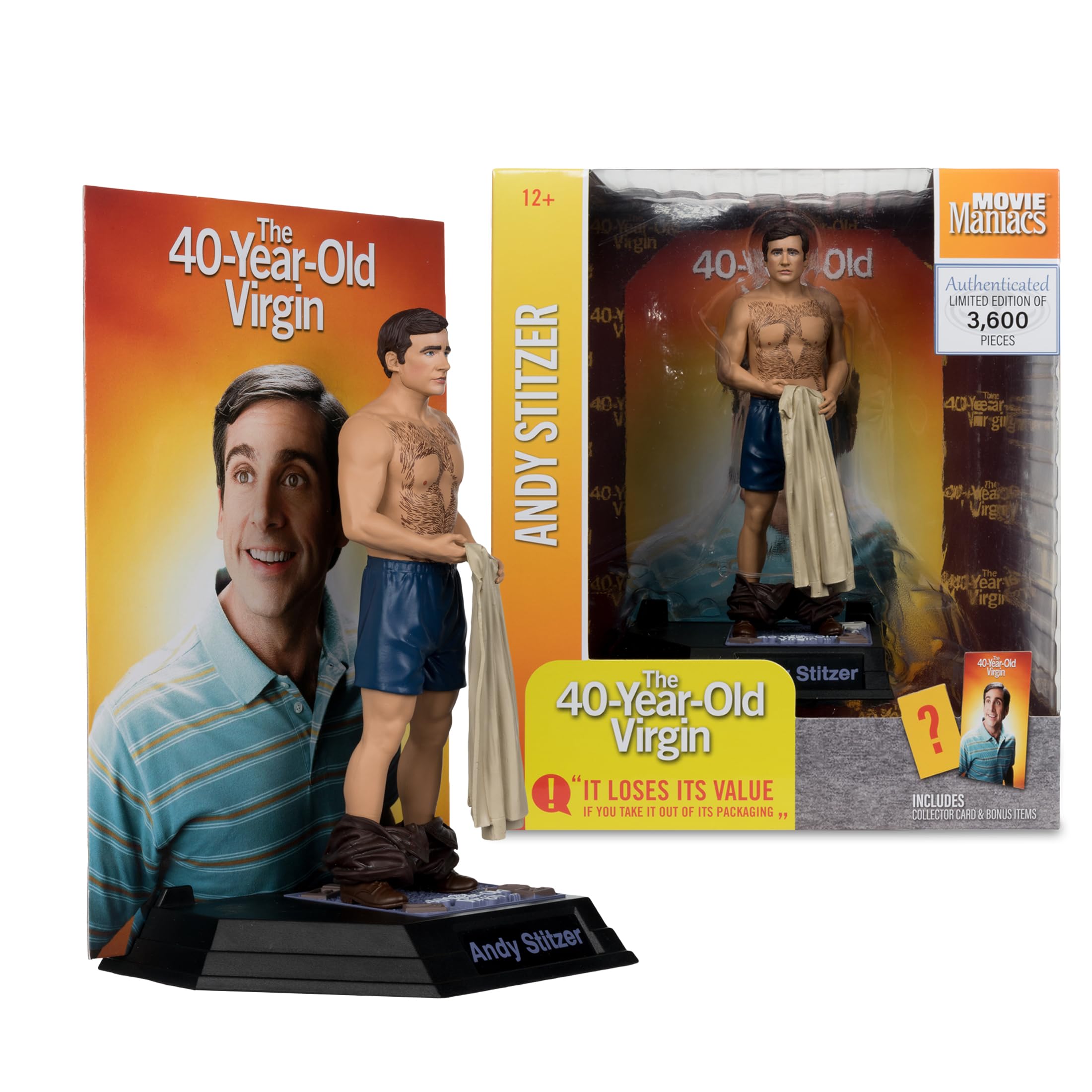 Figura De Acción Mcfarlane The Virgin Andy Stitzer 6 De 40 Años - Venta Internacional.