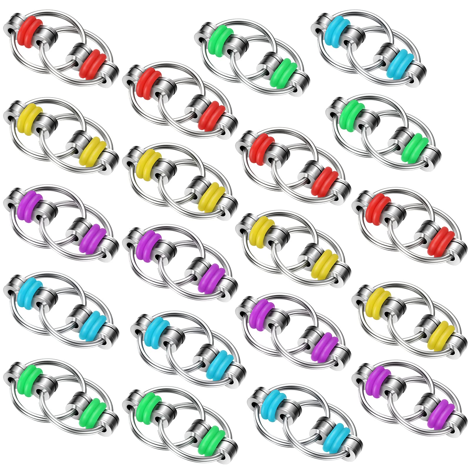 Foto 2 pulgar | Cadena Para Bicicleta Fidget Flippy Chain Toys Skylety (10 Unidades) - Venta Internacional.