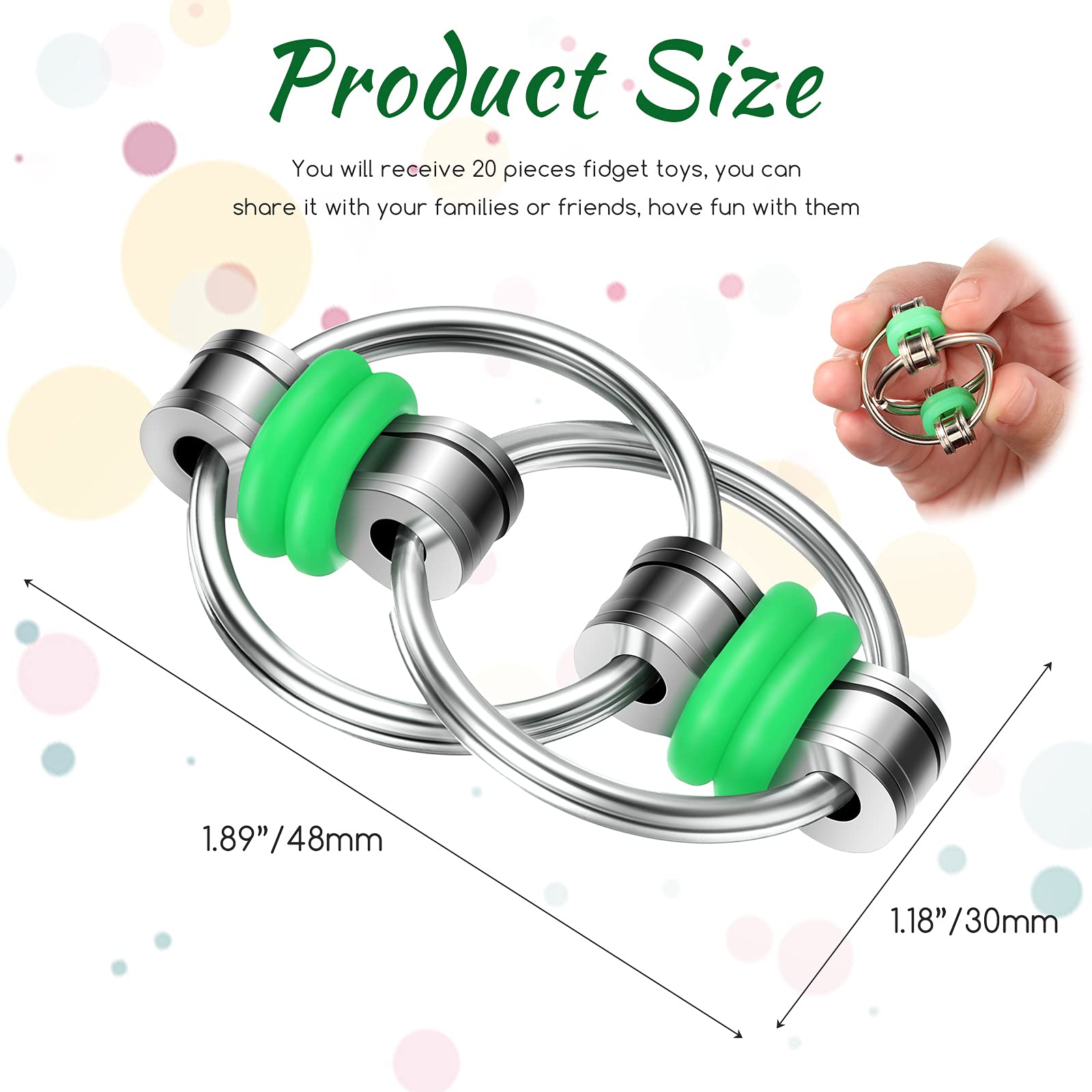 Foto 3 pulgar | Cadena Para Bicicleta Fidget Flippy Chain Toys Skylety (10 Unidades) - Venta Internacional.