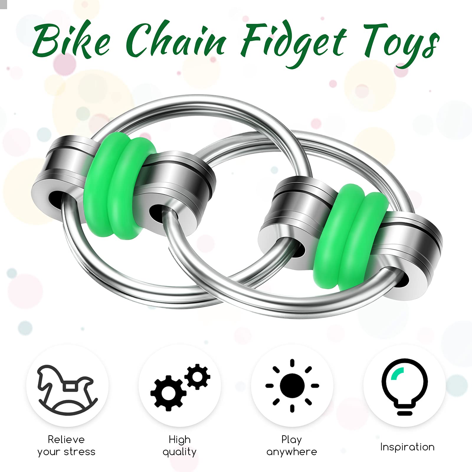 Foto 6 pulgar | Cadena Para Bicicleta Fidget Flippy Chain Toys Skylety (10 Unidades) - Venta Internacional.