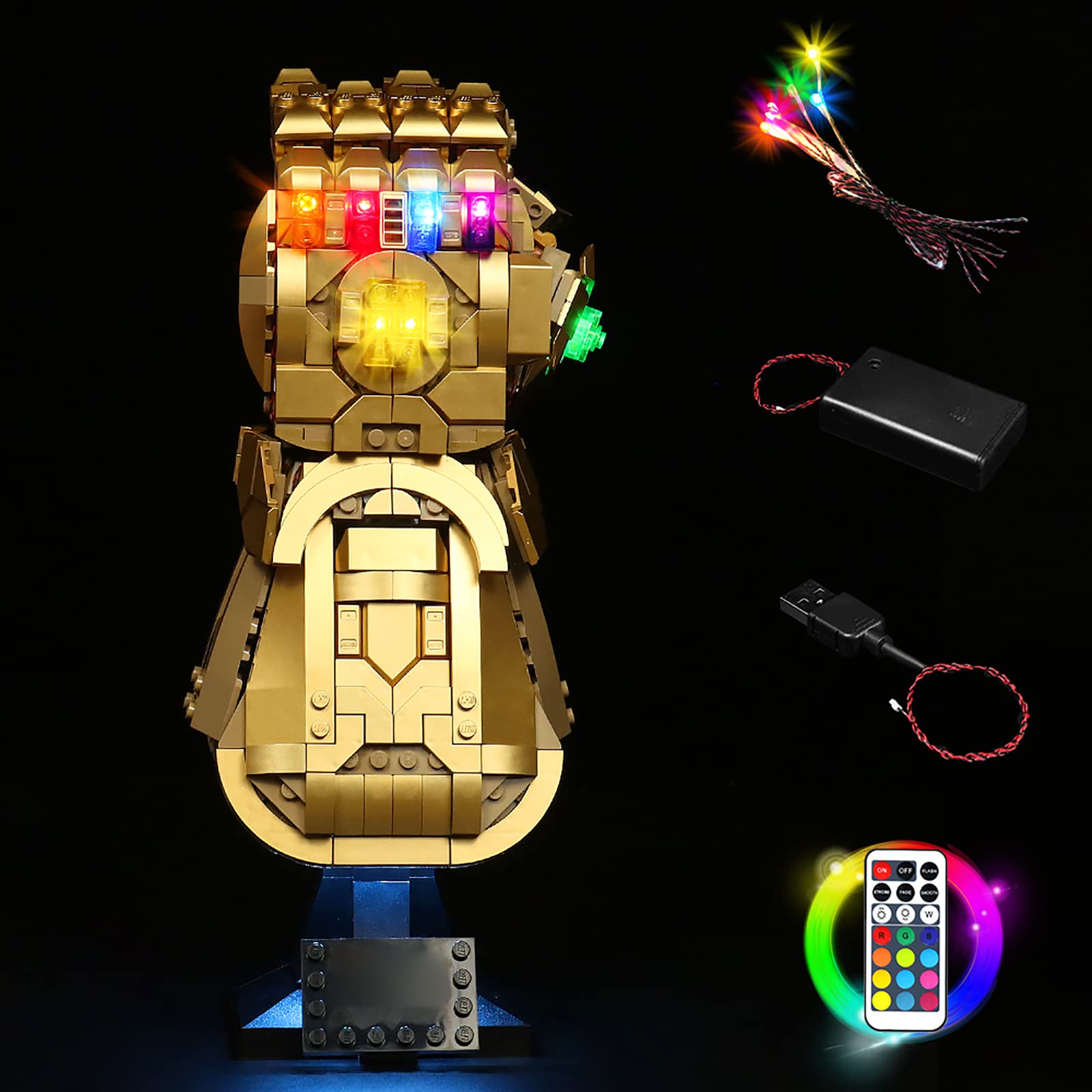 Kit De Iluminación Vonado Remote Control Para Lego Infinity Gauntle - Venta Internacional.