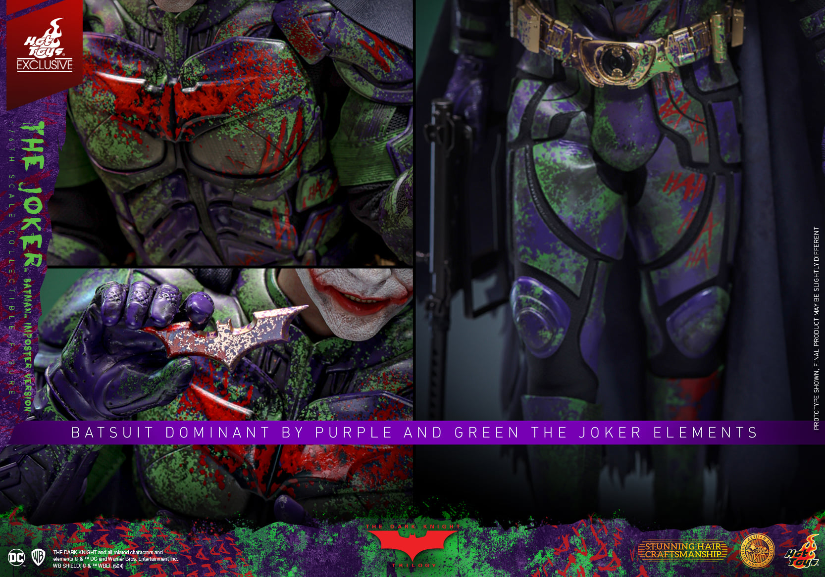 Foto 4 pulgar | Joker Batman Imposter Version 1/6 Batman The Dark Knight Dc Artisan Edition