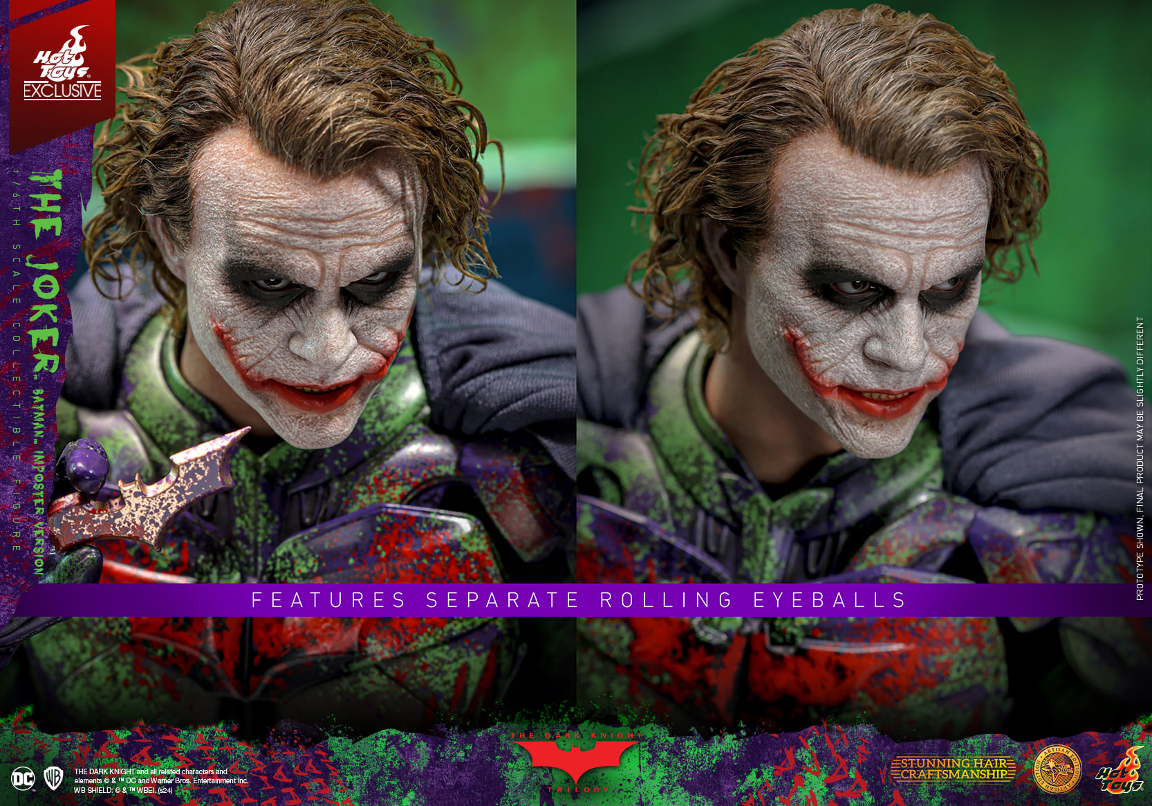 Foto 6 pulgar | Joker Batman Imposter Version 1/6 Batman The Dark Knight Dc Artisan Edition