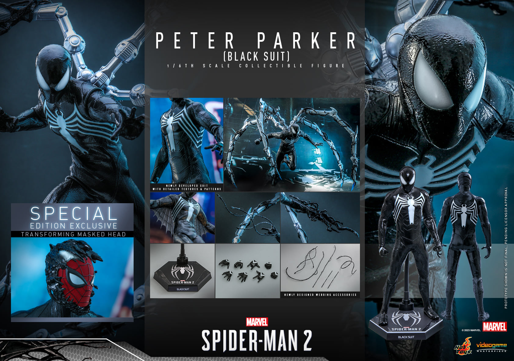 Foto 7 pulgar | Peter Parker Special Edition 1/6 Marvel Spider-man 2 Hot Toys