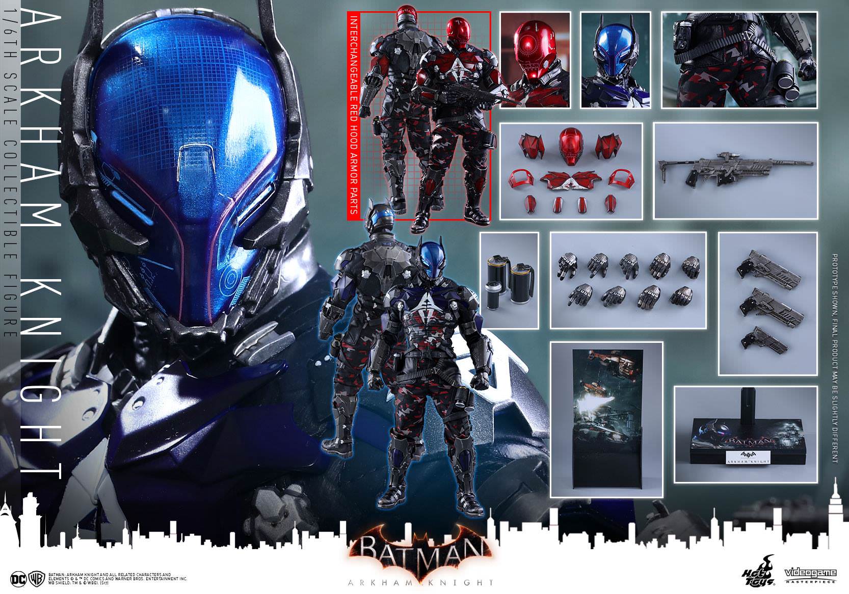 Foto 3 pulgar | Arkham Knight 1/6 Dc Batman Hot Toys