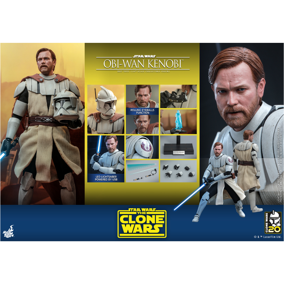 Foto 3 pulgar | Obi-wan 1/6 Star Wars The Clone Wars Hot Toys