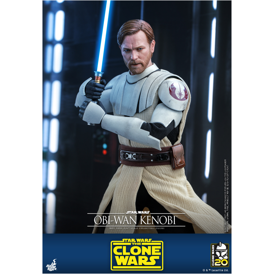 Foto 6 pulgar | Obi-wan 1/6 Star Wars The Clone Wars Hot Toys