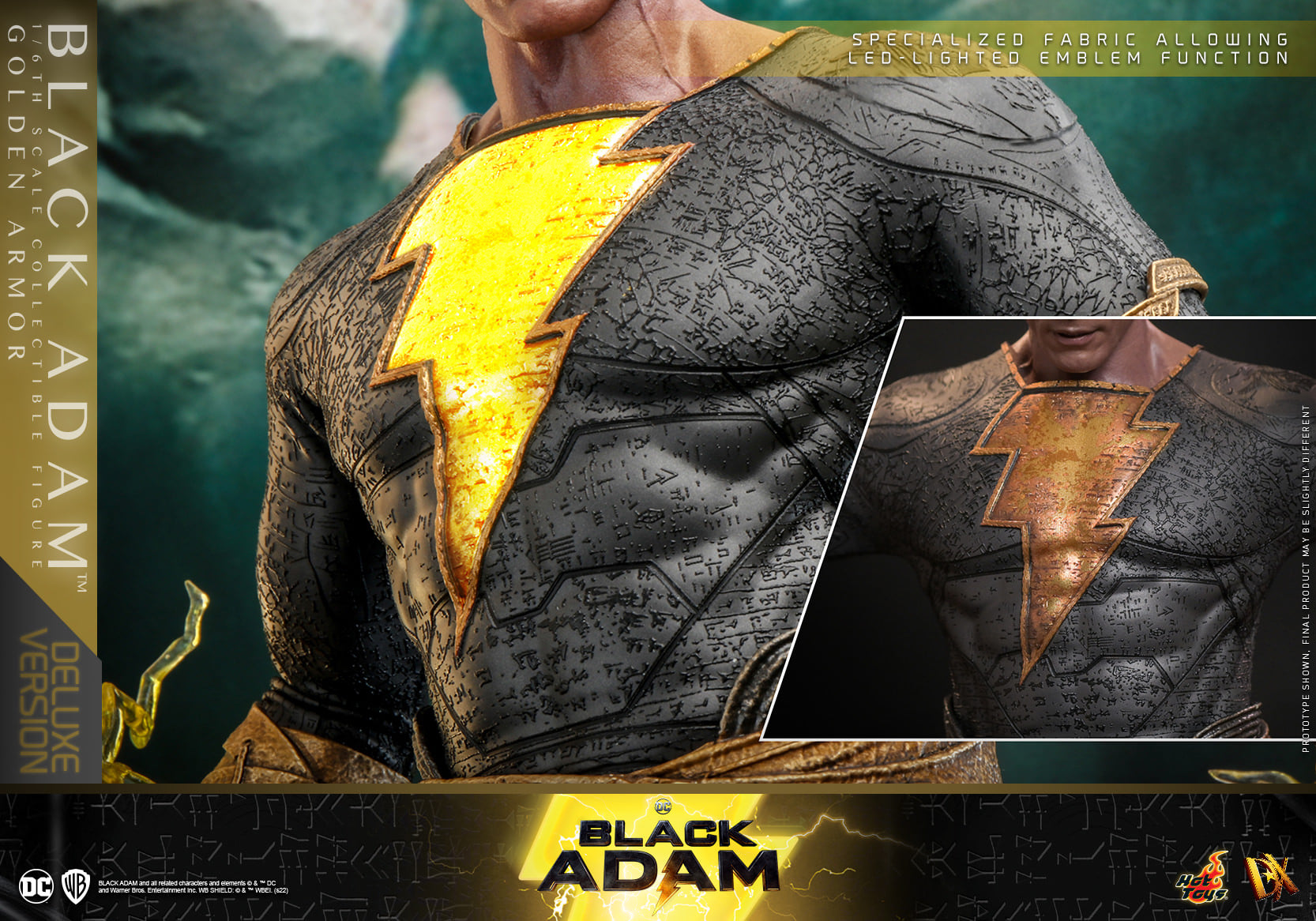 Foto 4 pulgar | Black Adam Golden Armor 1/6 Dc Black Adam Dx Series Hot Toys