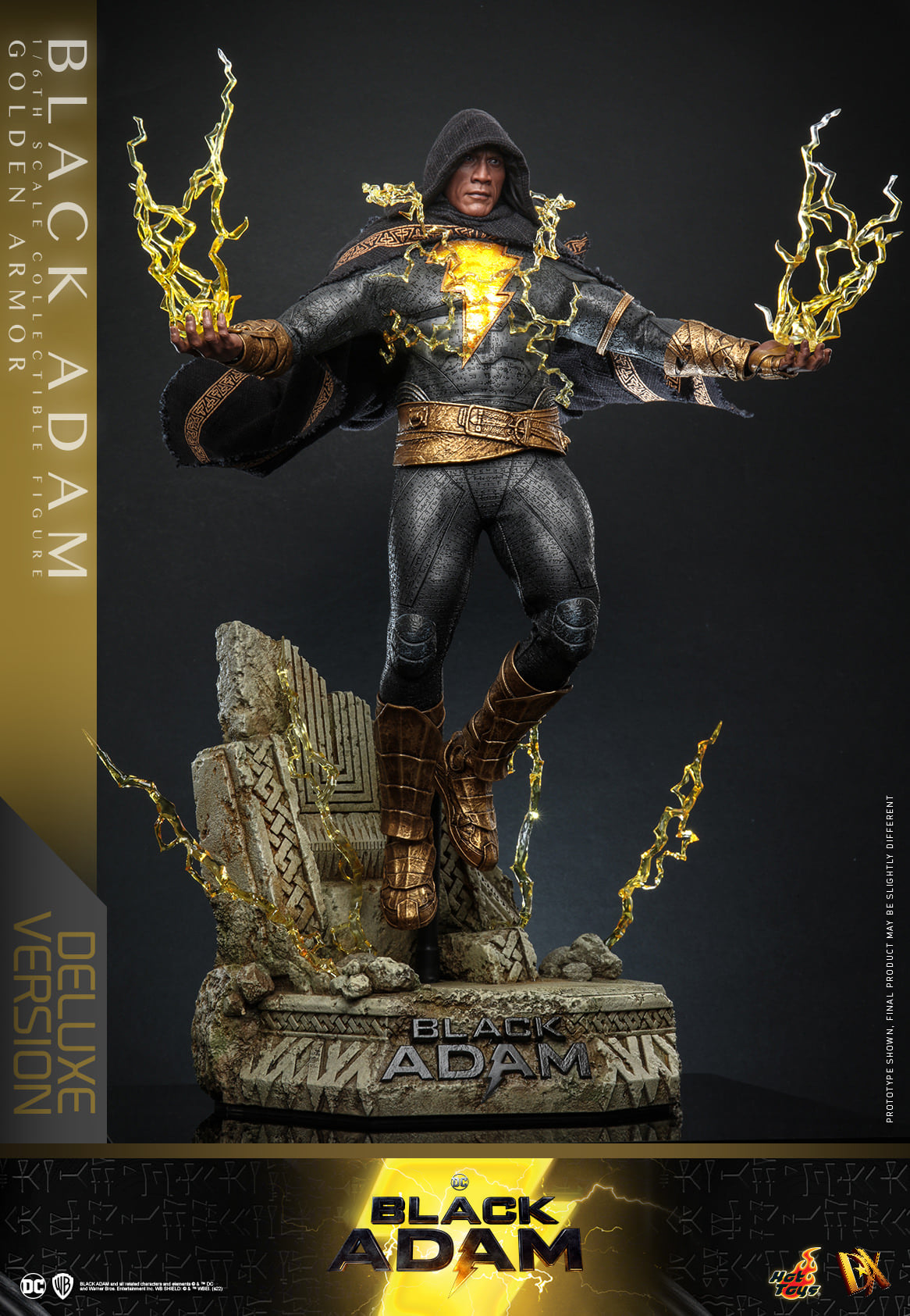 Foto 6 pulgar | Black Adam Golden Armor 1/6 Dc Black Adam Dx Series Hot Toys