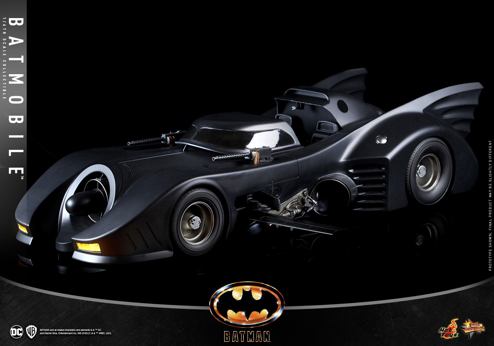 Foto 7 pulgar | Batmobile Dc Batman 1989 Hot Toys