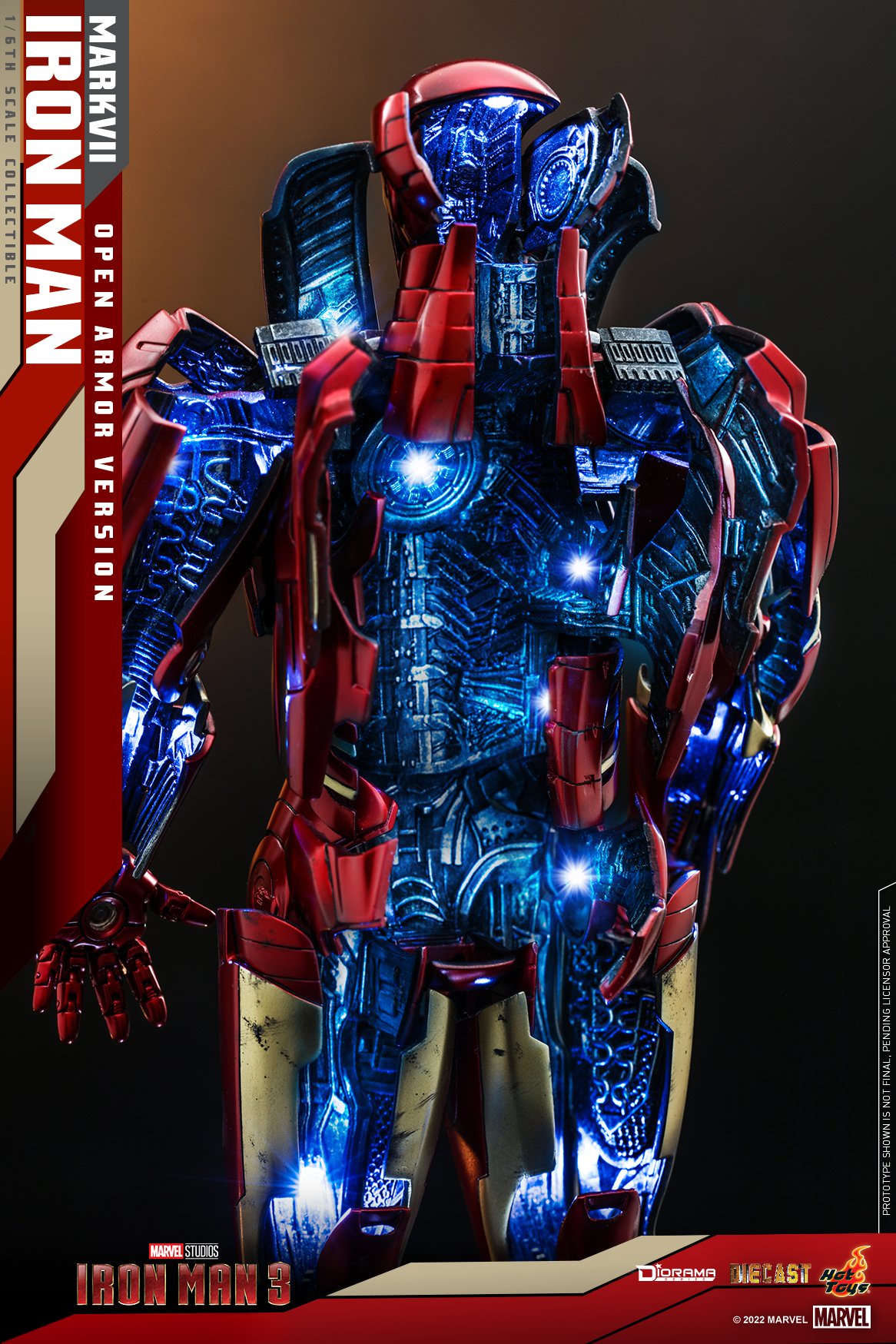 Foto 4 | Iron Man Mark Vii Open Armor 1/6 Marvel Tony Stark 3 Hot Toys