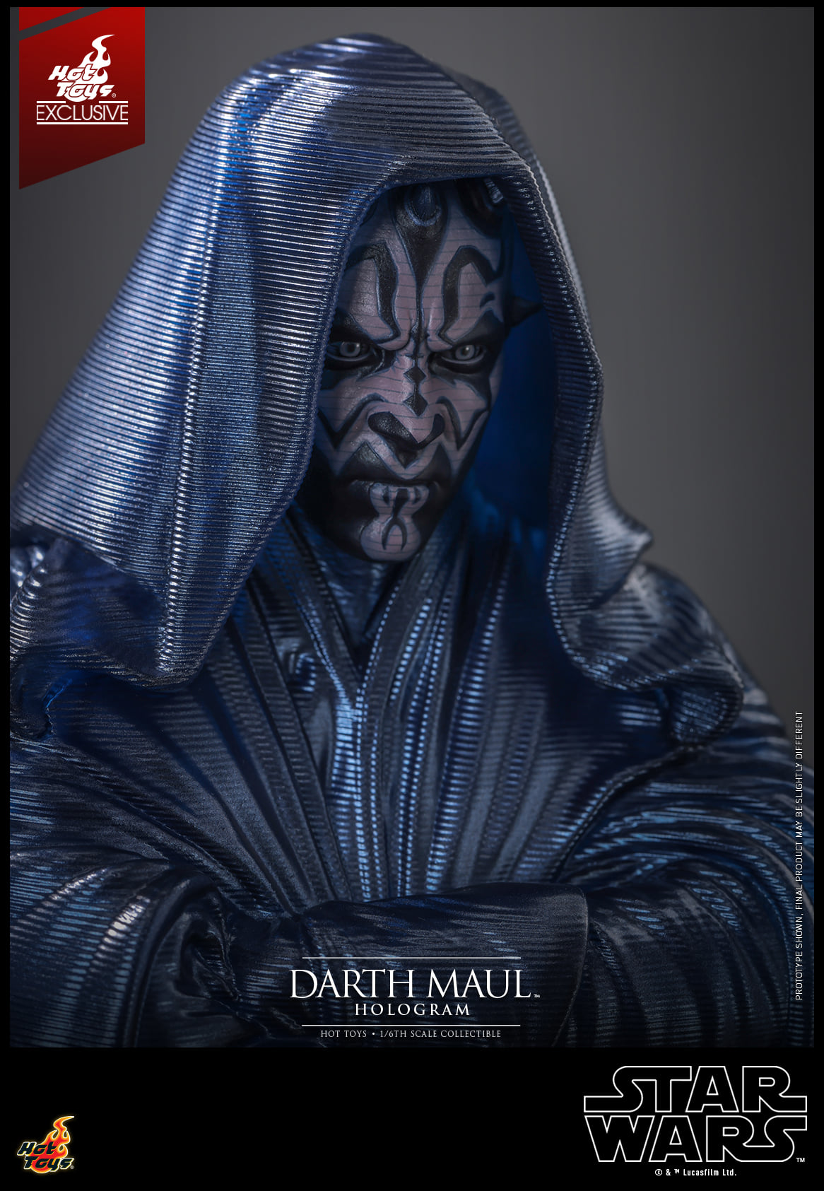 Foto 5 pulgar | Holograma Darth Maul Star Wars Phantom Menace Hot Toys