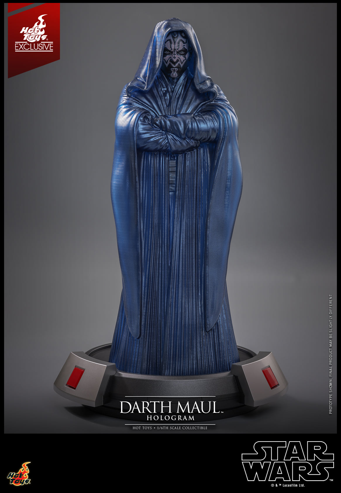 Foto 6 pulgar | Holograma Darth Maul Star Wars Phantom Menace Hot Toys