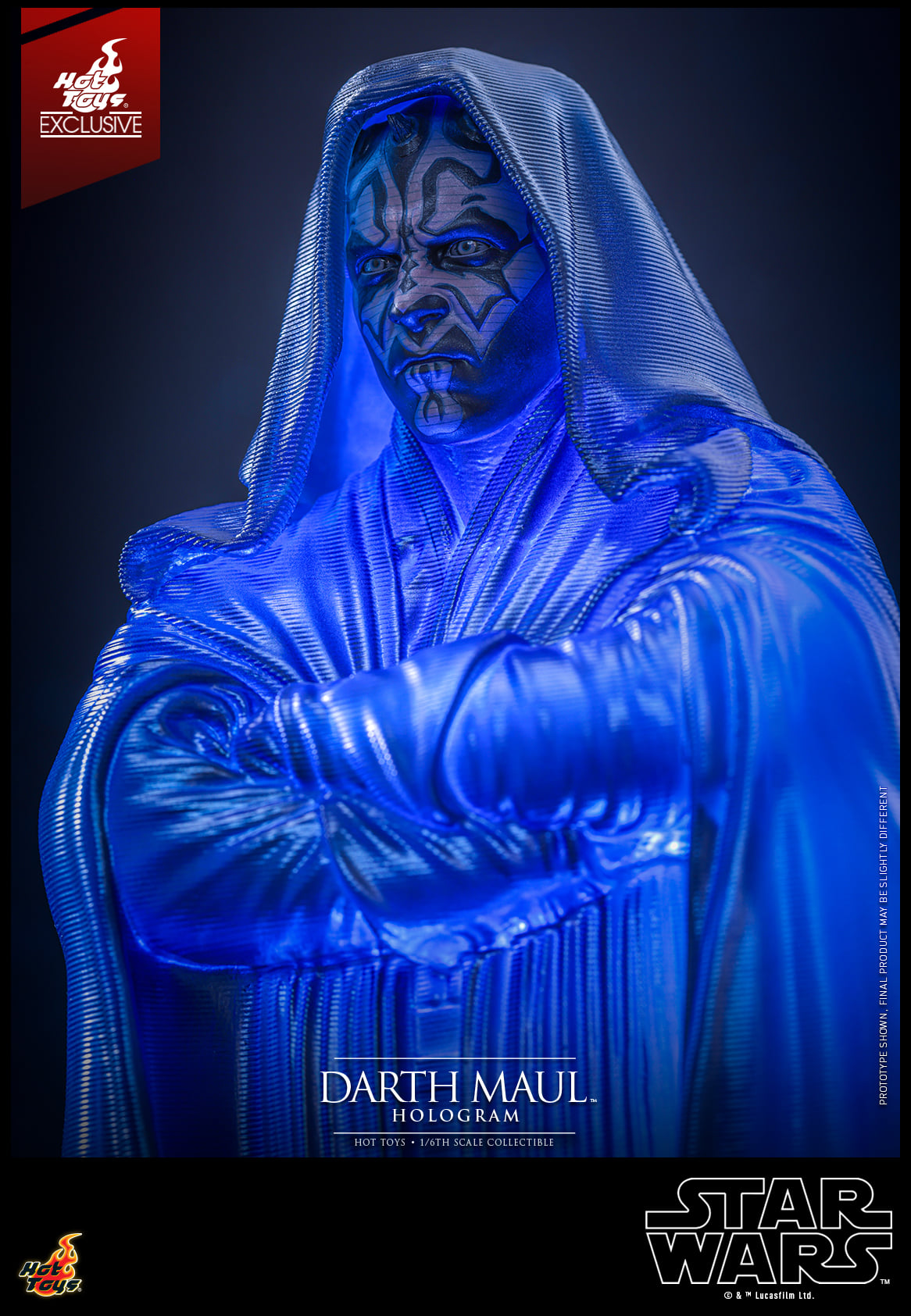 Foto 7 pulgar | Holograma Darth Maul Star Wars Phantom Menace Hot Toys