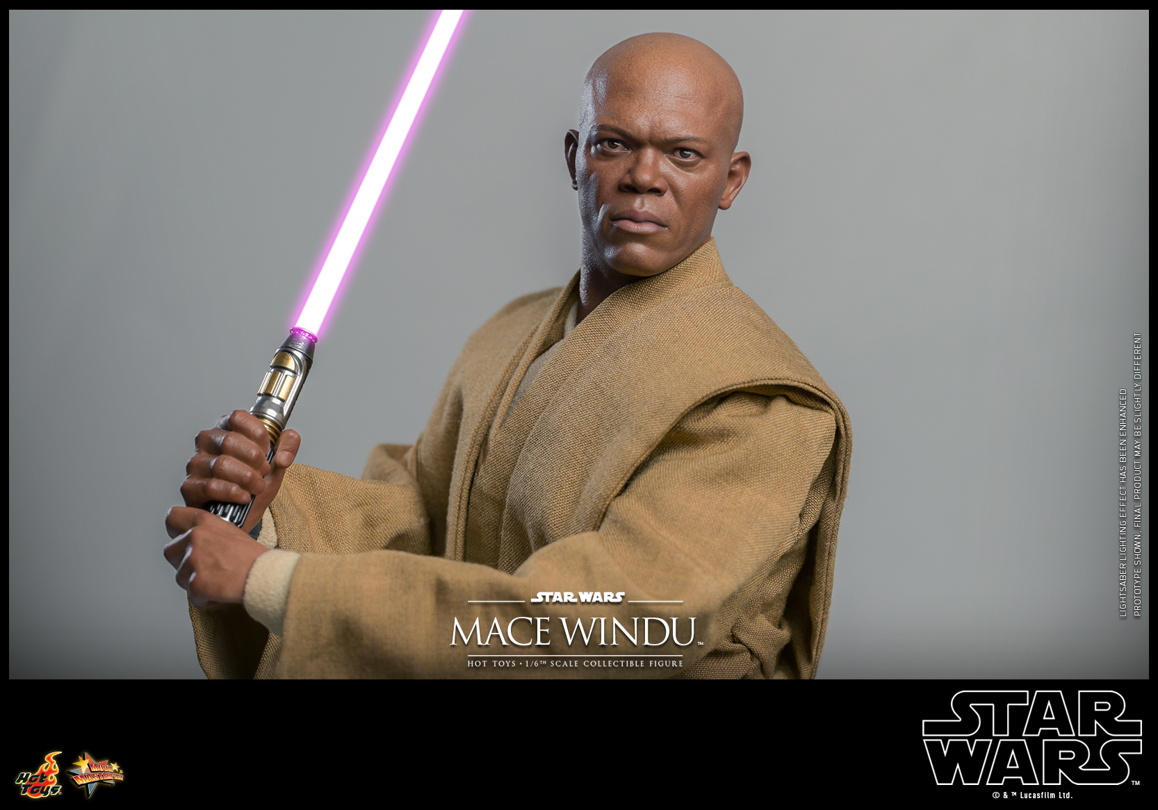 Foto 4 pulgar | Mace Windu 1/6 Star Wars Attack Of The Clones Hot Toys
