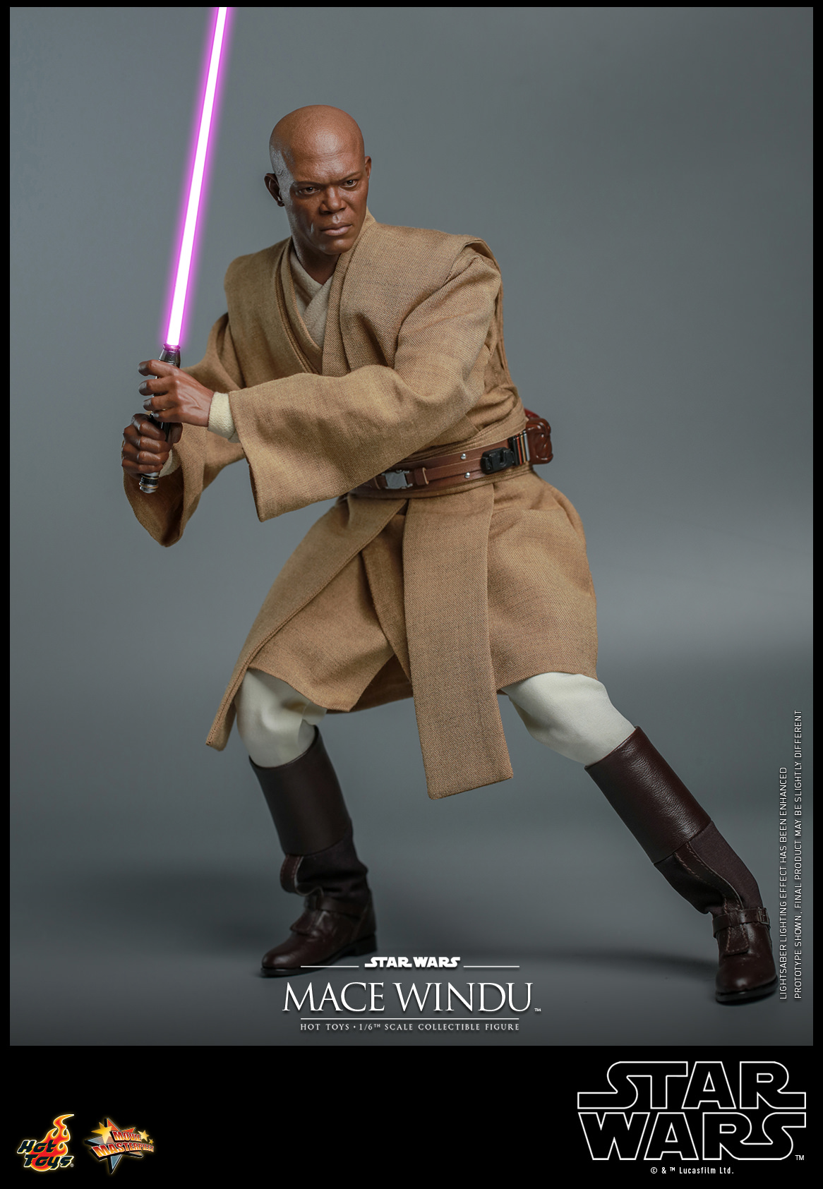 Foto 5 pulgar | Mace Windu 1/6 Star Wars Attack Of The Clones Hot Toys