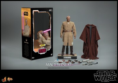 Foto 8 | Mace Windu 1/6 Star Wars Attack Of The Clones Hot Toys