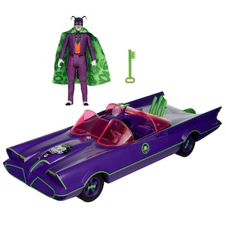 Foto 2 | Figura De Acción Mcfarlane Toys Dc Retro Batmobile & The Joker - Venta Internacional.