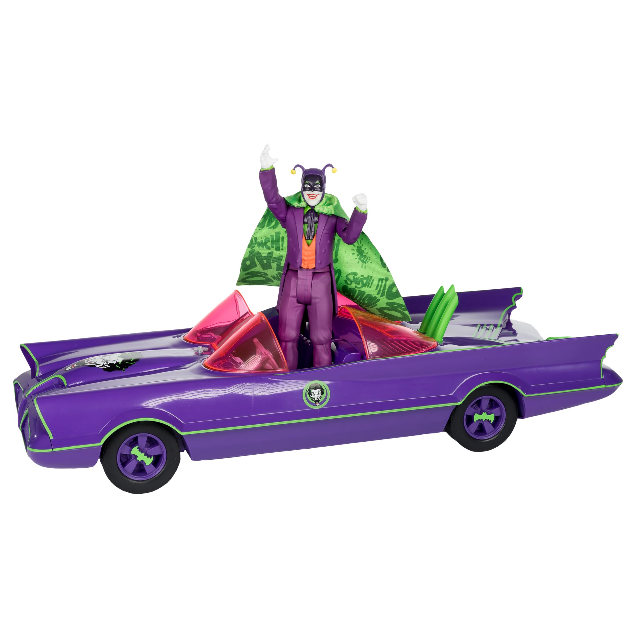 Foto 6 pulgar | Figura De Acción Mcfarlane Toys Dc Retro Batmobile & The Joker - Venta Internacional.