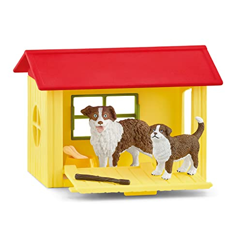 Foto 4 pulgar | Caseta Para Perros Toy Playset Schleich Farm World Friendly Con 2 Perros - Venta Internacional.