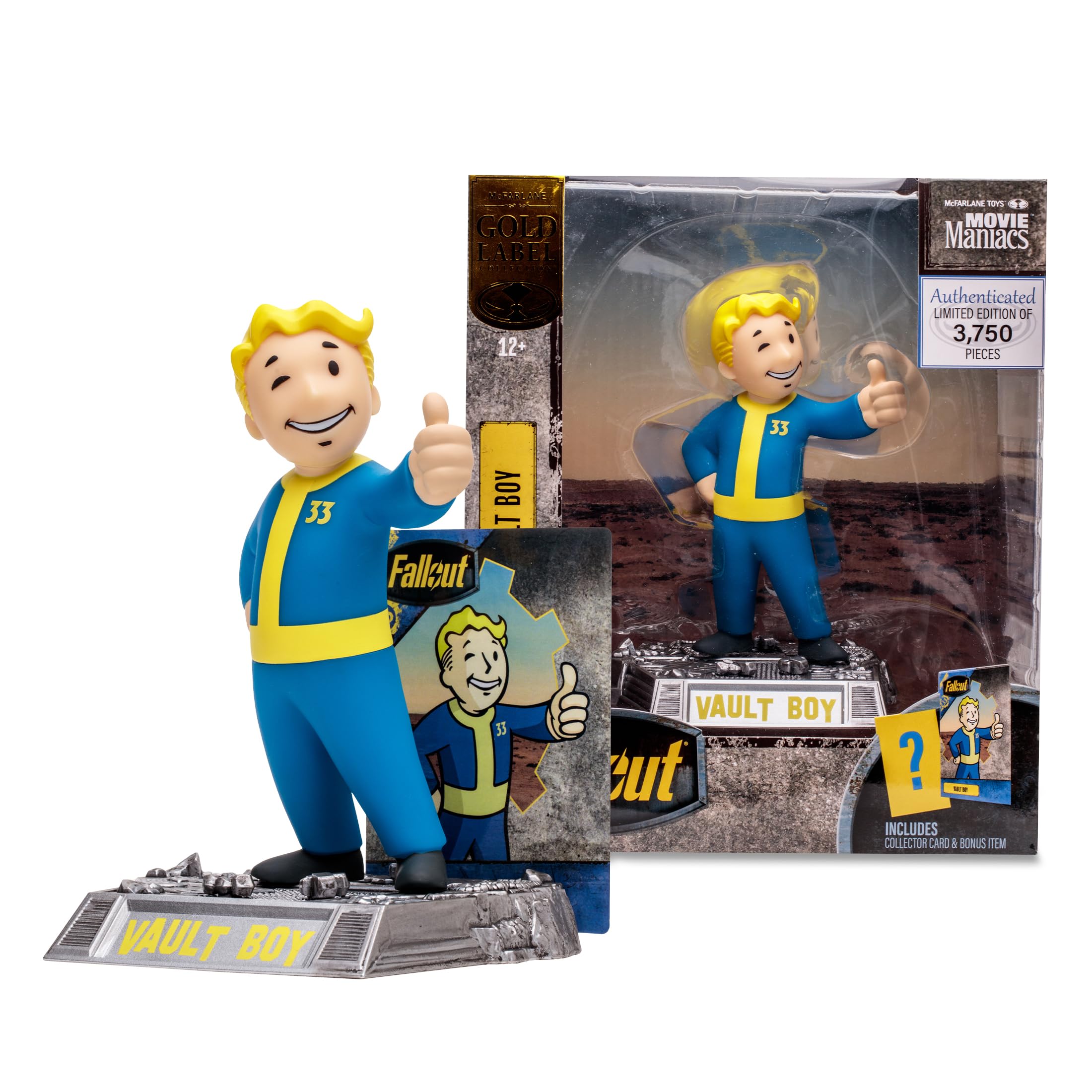 Foto 6 pulgar | Figura De Acción Mcfarlane Toys Movie Maniacs Fallout Vault Boy - Venta Internacional.