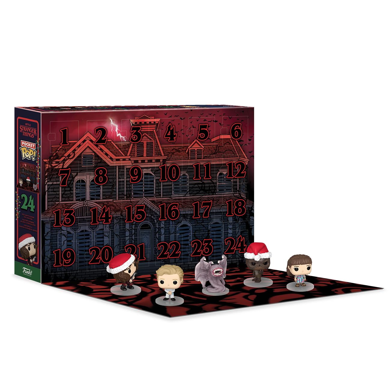 Foto 3 pulgar | Calendario de Adviento Funko Pop! Stranger Things 2024 24 Figuras - Venta Internacional