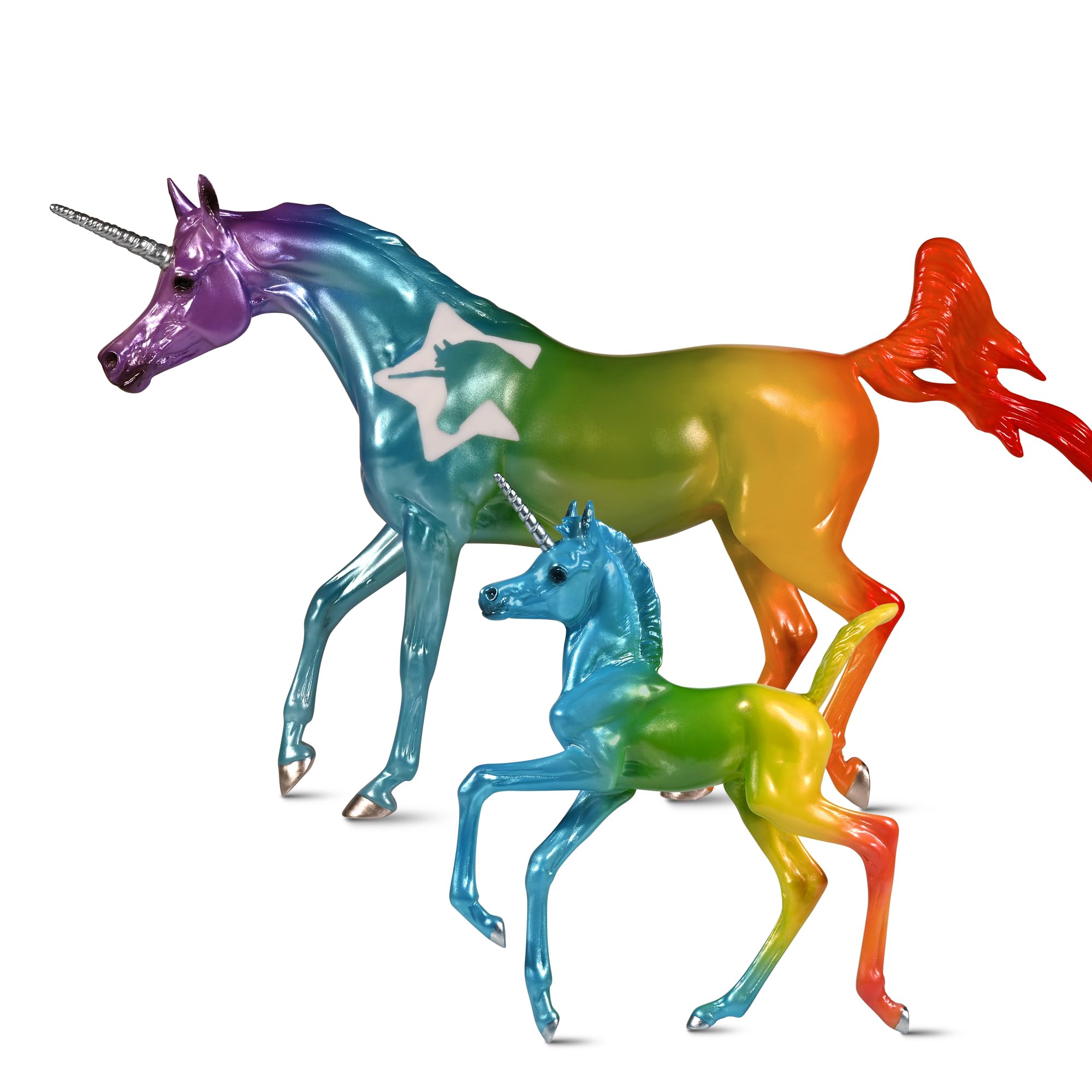 Set De 2 Figuras De Unicornio Breyer Horses Love And Hope, 9 X 7 Cm - Venta Internacional.