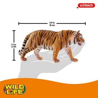 Foto 2 | Figura De Juguete Schleich Wild Life Tiger Para Niños Mayores De 3 Años - Venta Internacional.