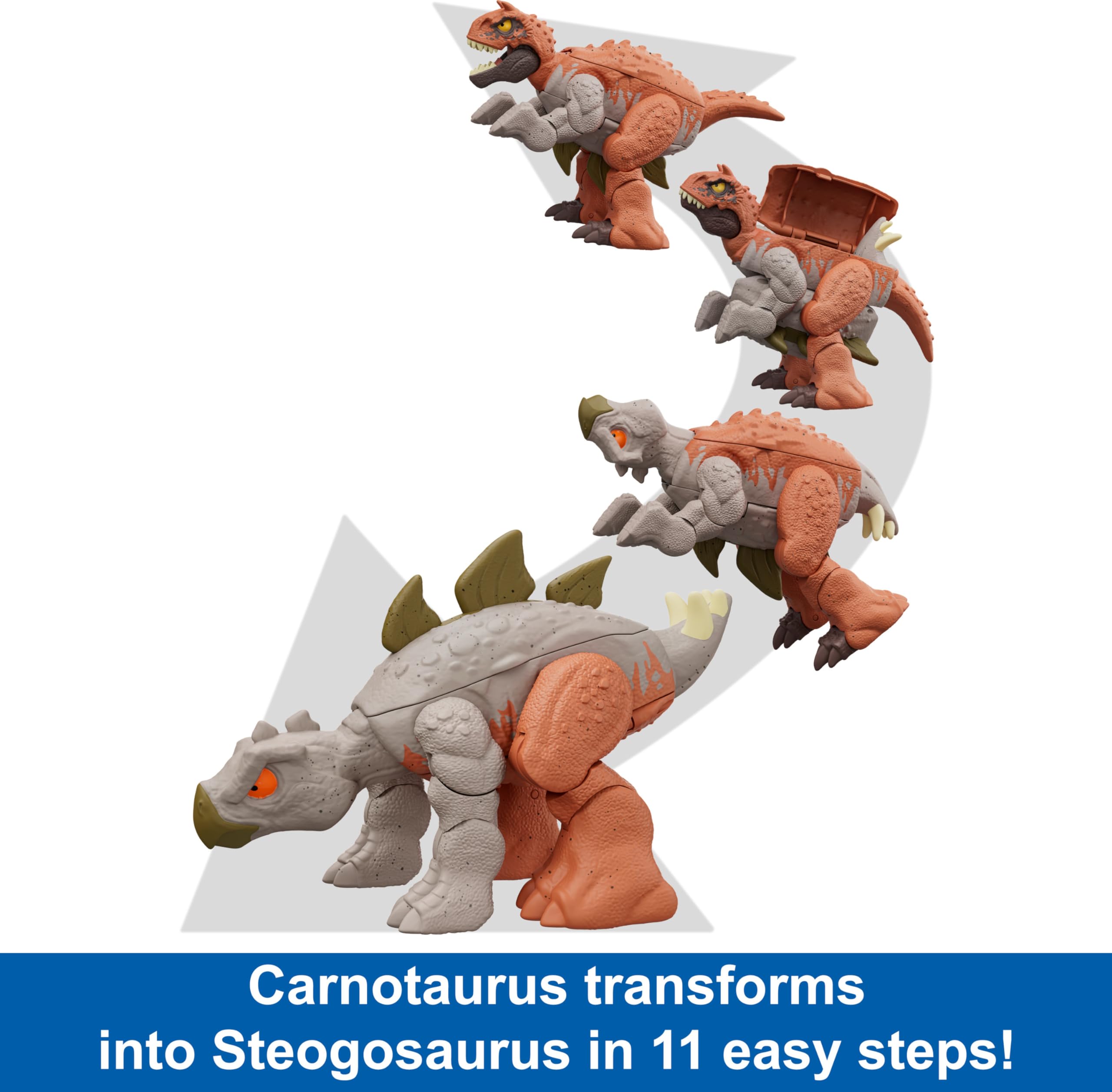 Foto 3 pulgar | Dinosaurio 2 En 1 Toy Mattel Jurassic World Fierce Changers - Venta Internacional.