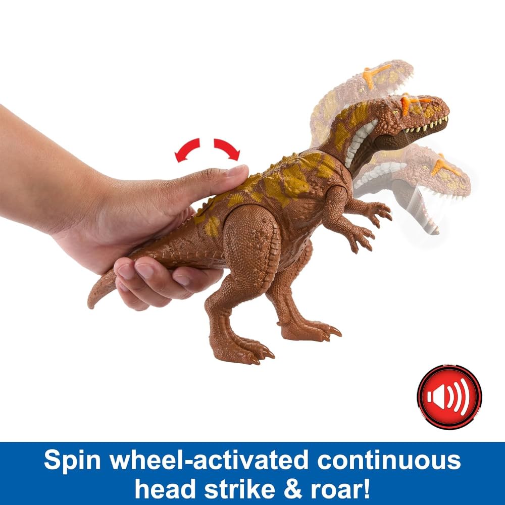 Foto 4 pulgar | Figura De Dinosaurio Mattel Jurassic World Wild Roar Megalosaurus - Venta Internacional.