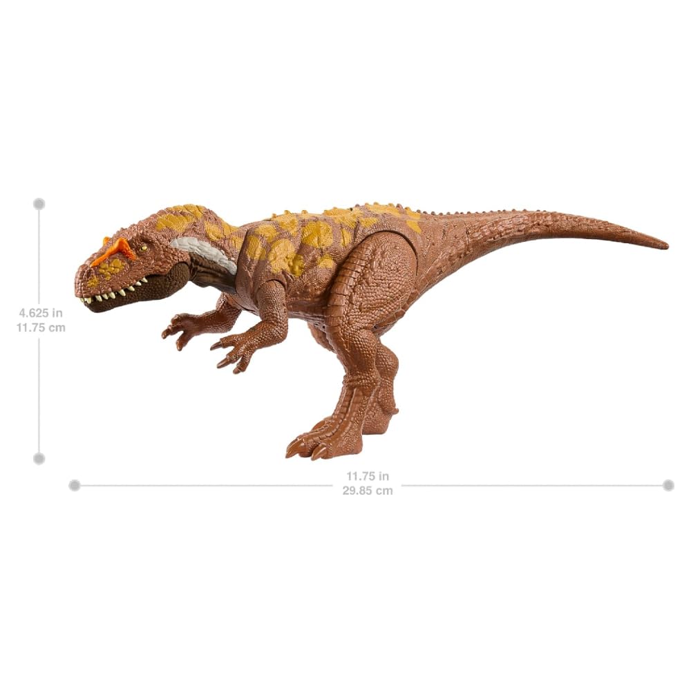 Foto 5 pulgar | Figura De Dinosaurio Mattel Jurassic World Wild Roar Megalosaurus - Venta Internacional.