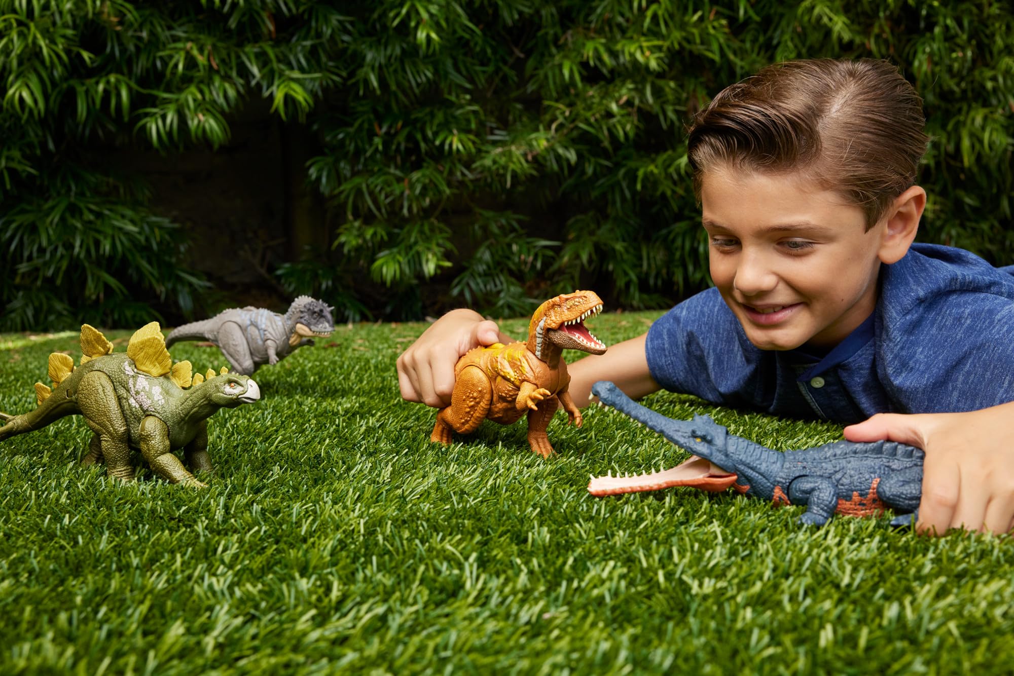 Foto 3 pulgar | Figura De Dinosaurio Mattel Jurassic World Wild Roar Gryposuchus - Venta Internacional.